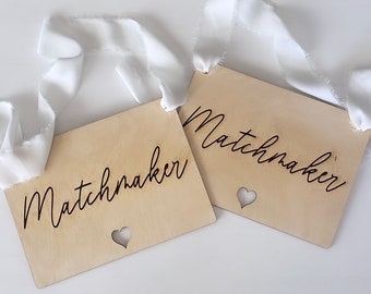 Matchmaker Sign, Wedding Reserved Signs | Reserved Seat Sign | Wedding Chair Sign, boho wedding, wedding must have, personalised wedding