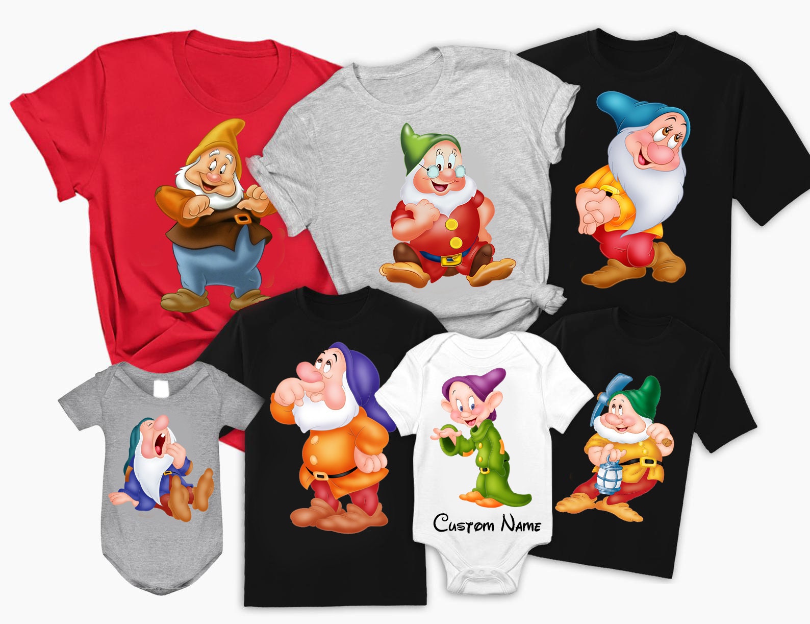 Personalized Snow White and Seven Dwarfs shirt party shirt | Etsy