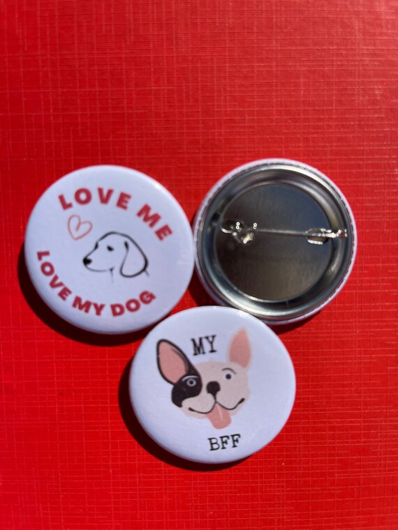 Button Pinback Badge 1.5" EVERY OUTFIT GOES BETTER WITH A LITTLE DOG HAIR 