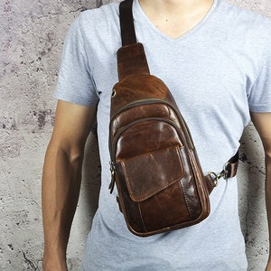 Designer Unisex Chest Bag One Shoulder Men's Vertical Square Bag Large  Capacity Multifunctional Small Backpack Crossbody Bag