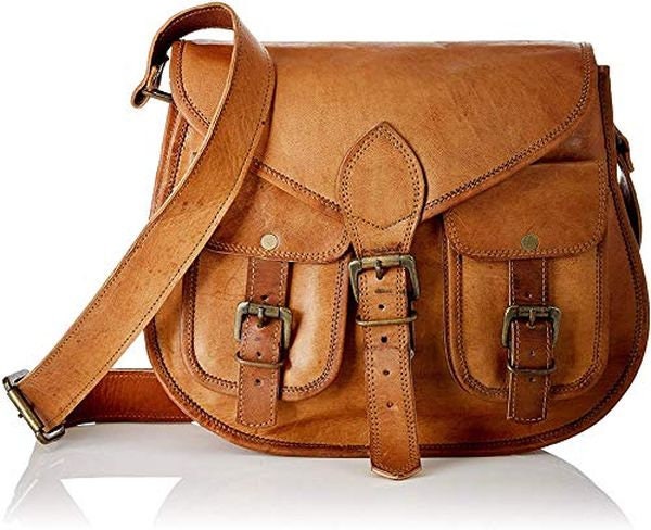 Women Lady Leather Handbag Shoulder Bags Tote Purse Messenger Satchel  Brown