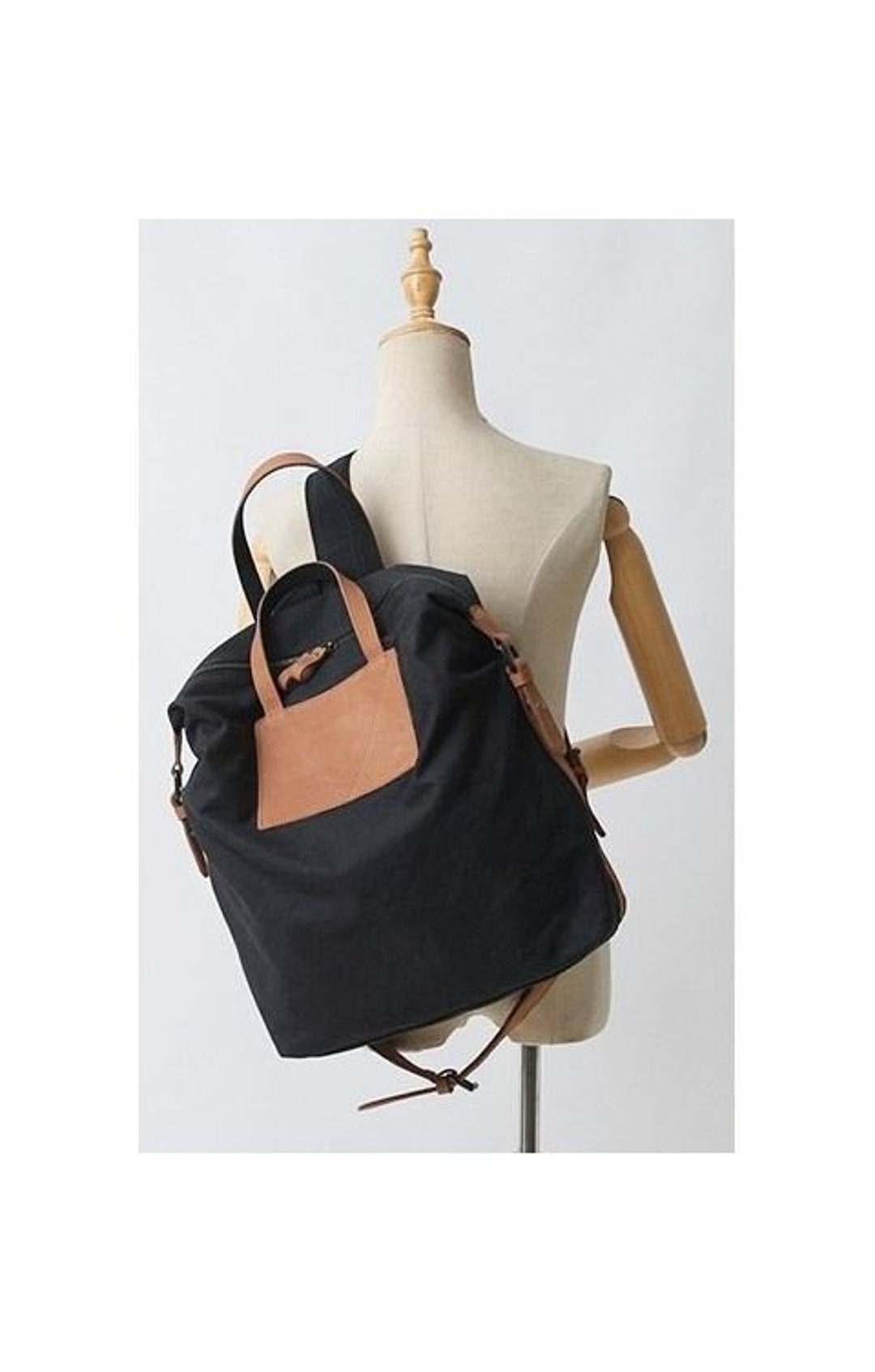 Men Women Vintage Canvas Backpack Satchel Rucksack School Bag