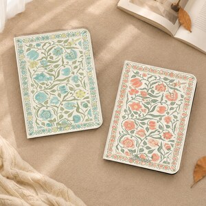 Vintage Subtle Floral Texture iPad Case With Pencil Slot For iPad 11/10/9,iPad Air 8/7/6/5,iPad Pro 11" 13" 12.9'',iPad Mini 6/7,iPad A16