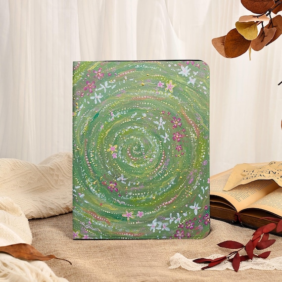 Spiral Flower Bed iPad Case With Pencil Slot For iPad Pro 11" 13" 12.9'',iPad 11/10/9 Gen,iPad Air 4/5/6/7,iPad Mini 6/7 Cover,2025 iPad A16