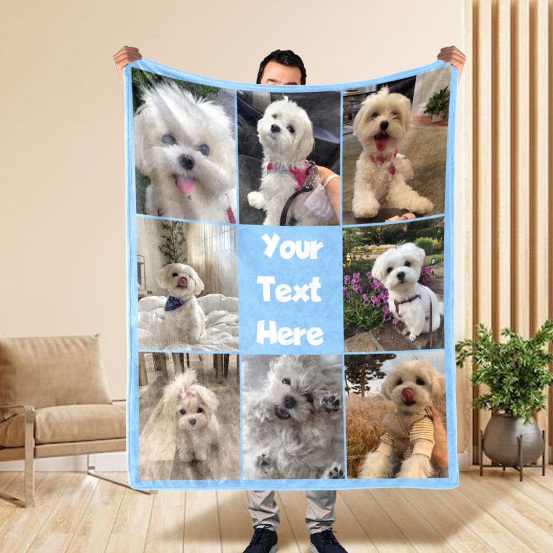 Custom Blanket With Picture Custom Photo Blanket Collage Etsy