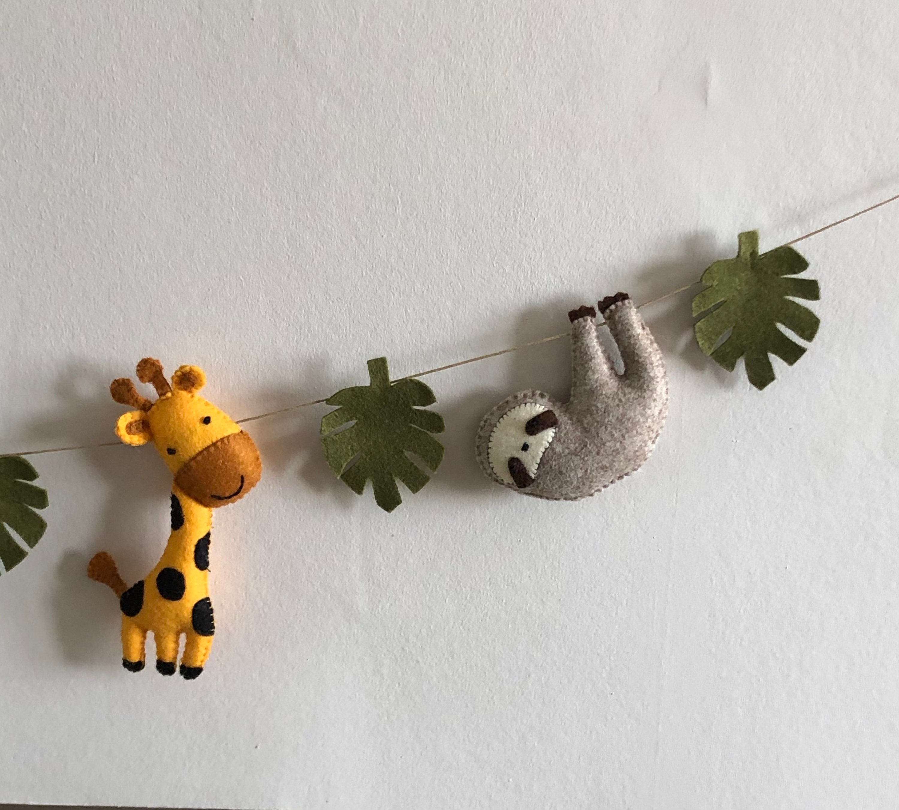 Nursery garland Safari garland Animal garland Jungle Etsy