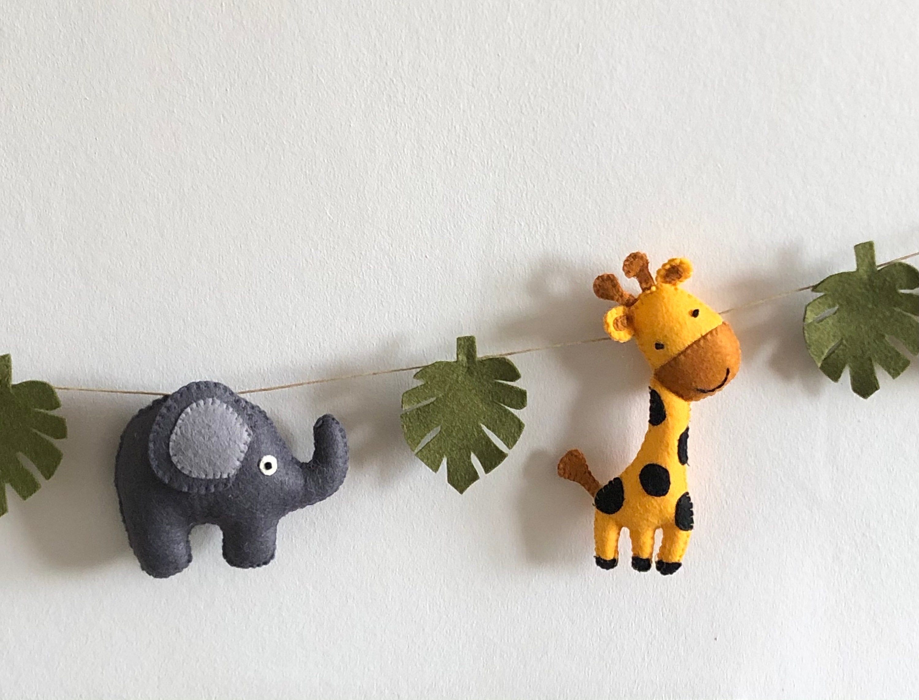 Nursery garland Safari garland Animal garland Jungle Etsy