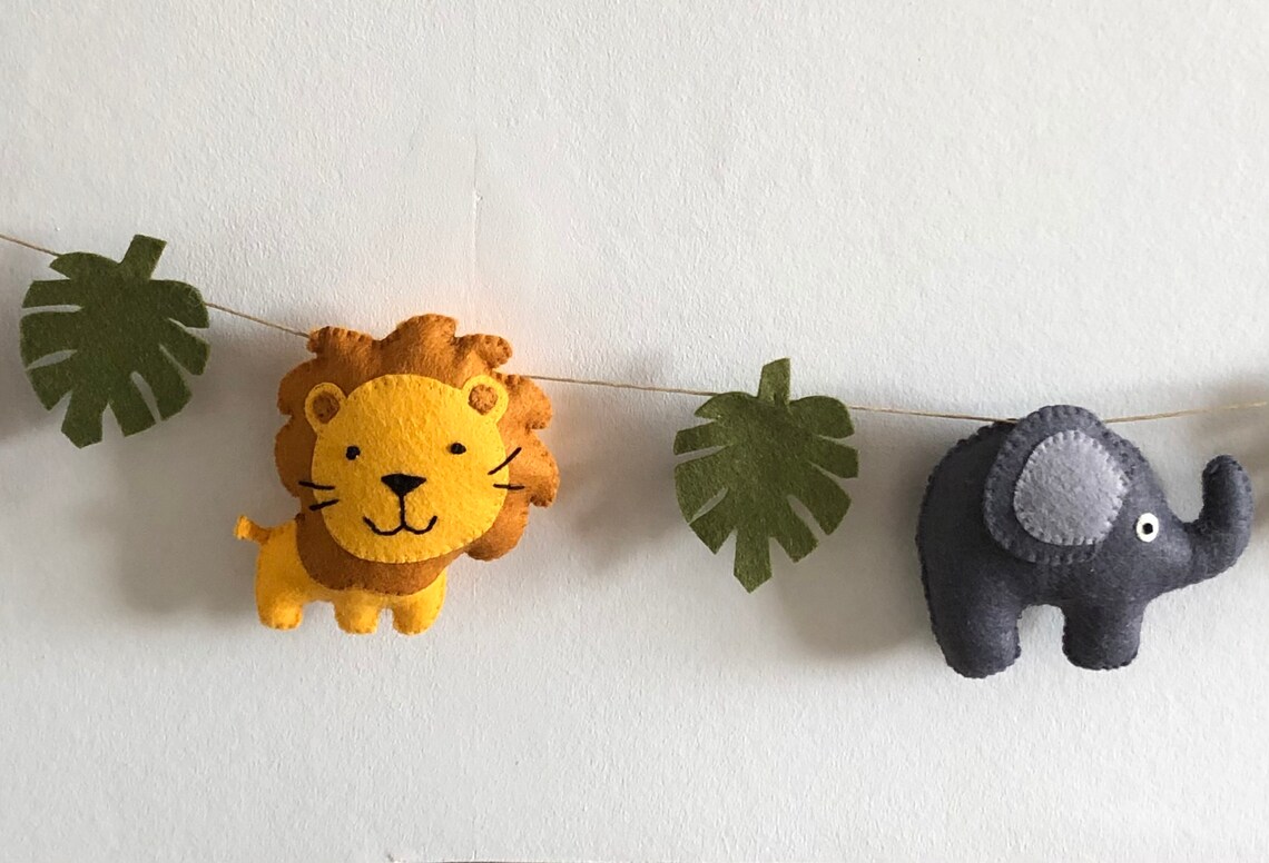 Nursery Garland Safari Garland Animal Garland Jungle Etsy UK