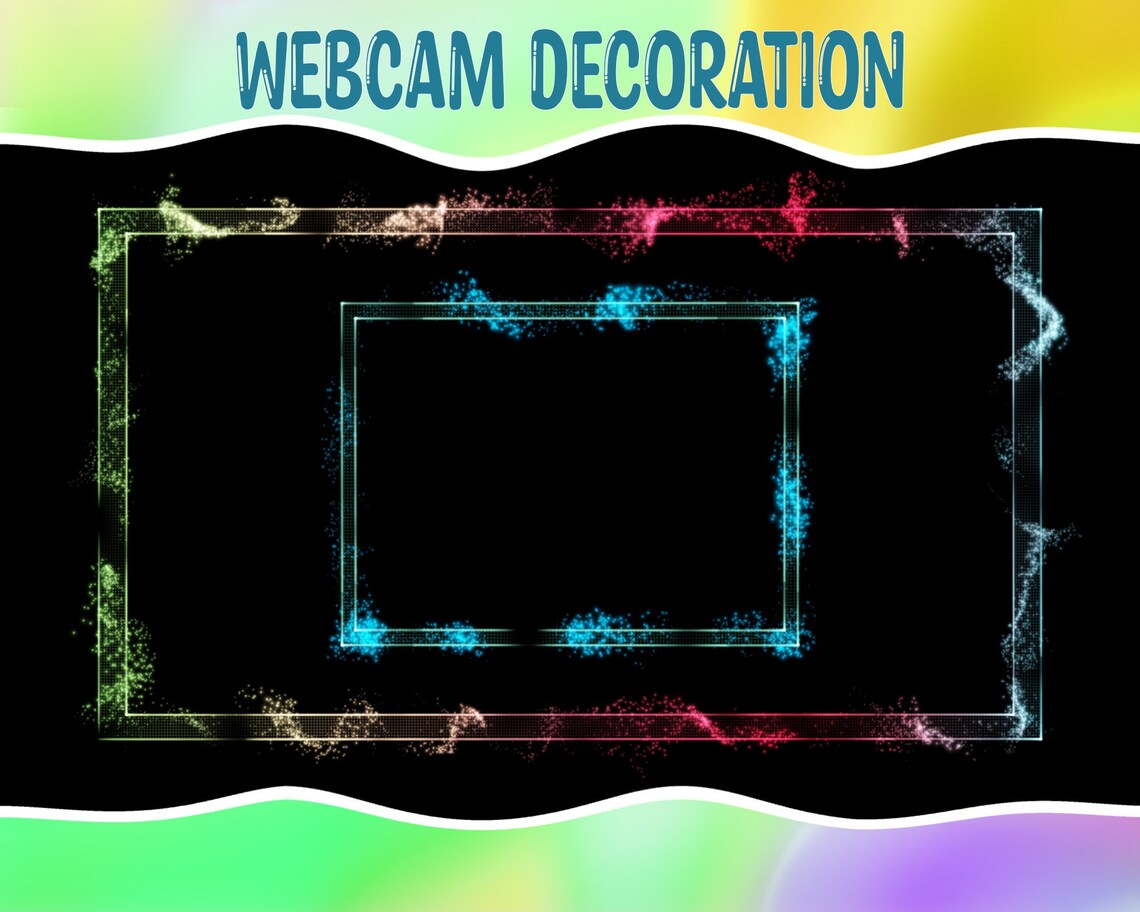 Twitch Animated Camera Overlay | ANIMATED Camera Border | Particles ...
