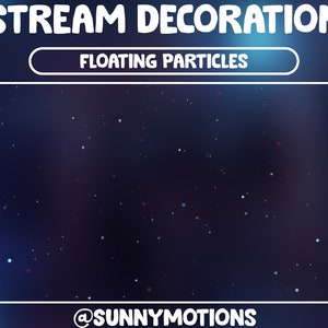 Animated Twitch Stream Decoration Dust Blowing In The Wind / Bokeh Falling Dust, Floating Calming Particles Glitter Dust /Add-on your Stream