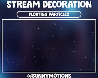 Animated Twitch Stream Decoration Dust Blowing In The Wind / Bokeh Falling Dust, Floating Calming Particles Glitter Dust /Add-on your Stream