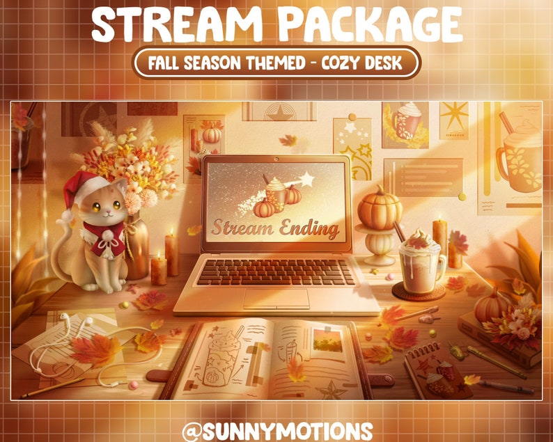 Animated Twitch Stream Package Overlay / Hot Cocoa Chocolate / - Etsy