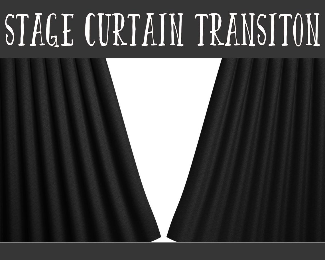2x Black Stage Curtains Twitch Animated Stinger Transition Etsy