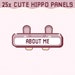 26x Twitch Cute Brown Hippo Box Panels / Badges / Kawaii / Streamer ...