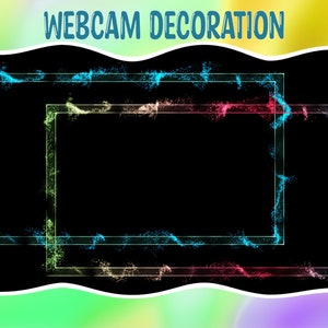 Twitch Animated Camera Overlay | ANIMATED Camera Border | Particles Flow | Sparkle | Lights | Overlay | Animated Pinky Lights Webcam Overlay
