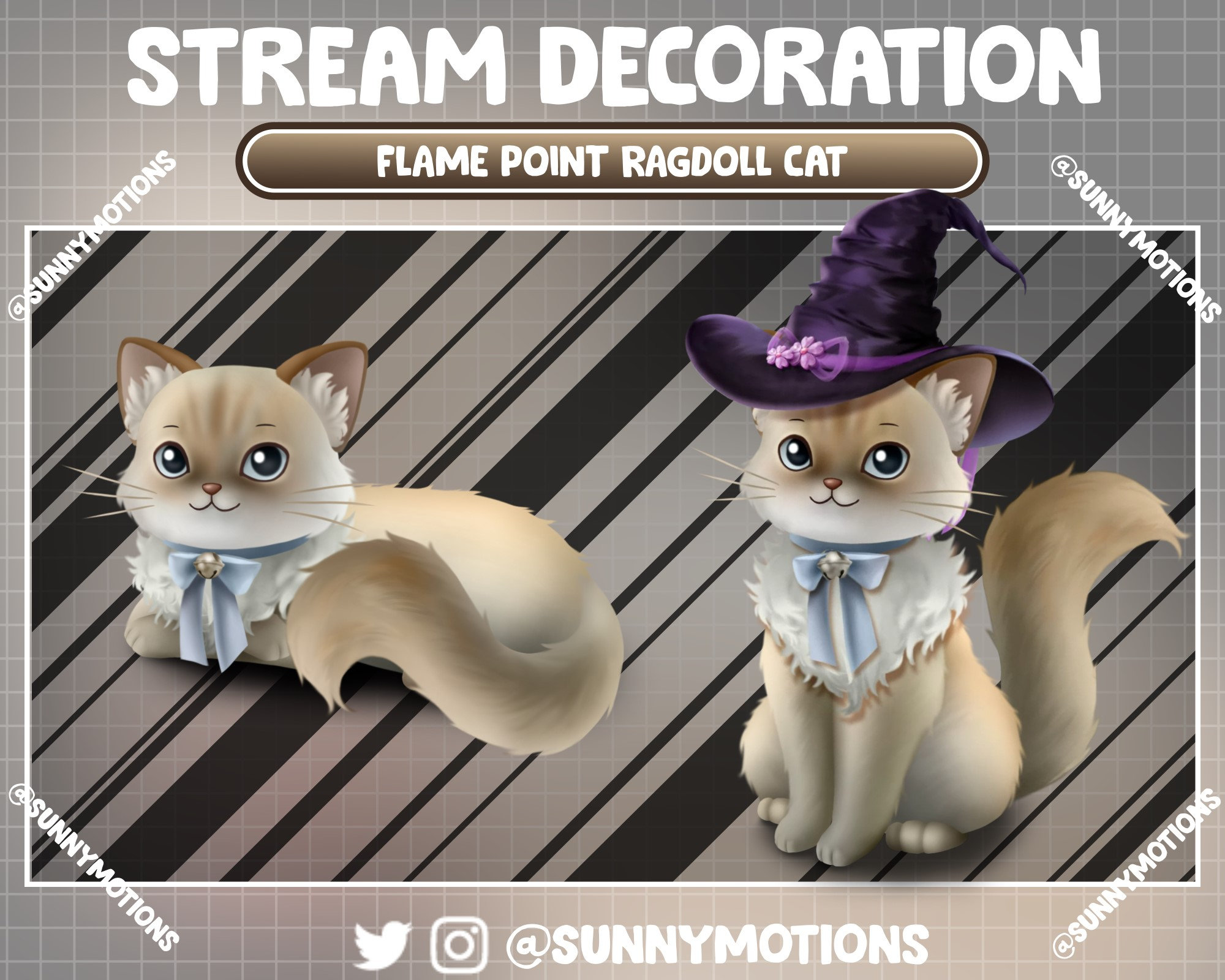 Flame Pointed Rag Doll Cat Umbrella Flame Pointed Rag Doll Cat Umbrella