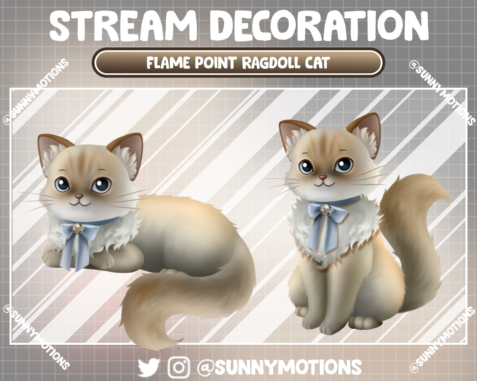 Flame Pointed Rag Doll Cat Umbrella Flame Pointed Rag Doll Cat Umbrella