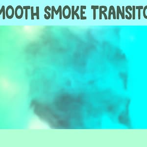 Blue Green Smoke Animated Twitch Stinger Transition / Smooth Smokey Twitch Transition / Phase Transition Stream / Minimal Simple Overlays