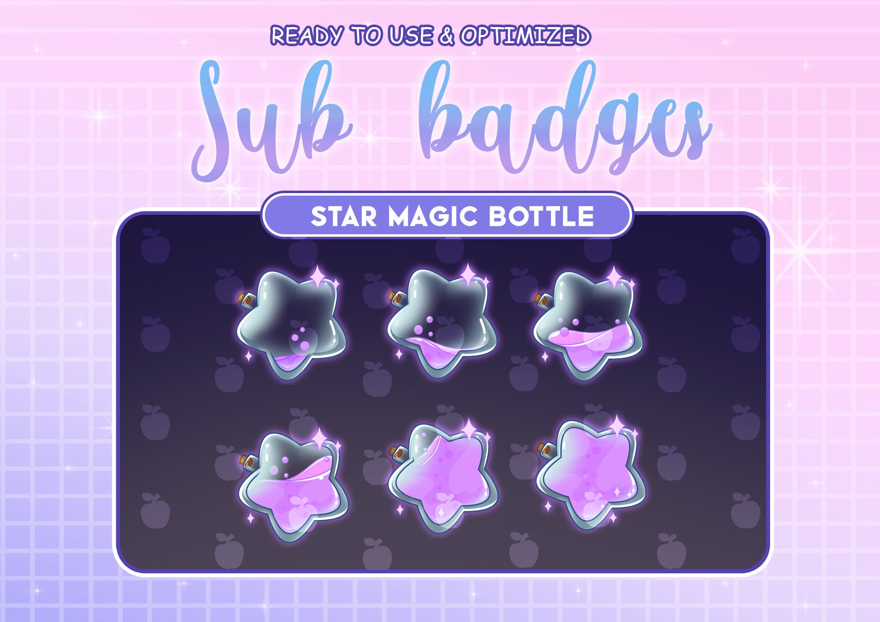 Magic Sub Badges, Book Sub Badges, Twitch Hat Sub Badges, Twitch