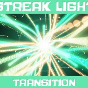 2x StreakLight Stinger Transition / Animated Twitch Scene Transition / Green Purple Stinger Transition / Star War Animated Twitch Overlay