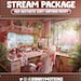 ANIMATED Twitch Overlay Stream Package: Red Aesthetic Day Spring, Lo-fi ...