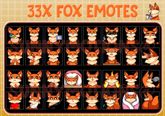 18x Cute Kitsune Emotes Pack for Twitch  and Discord -  Portugal