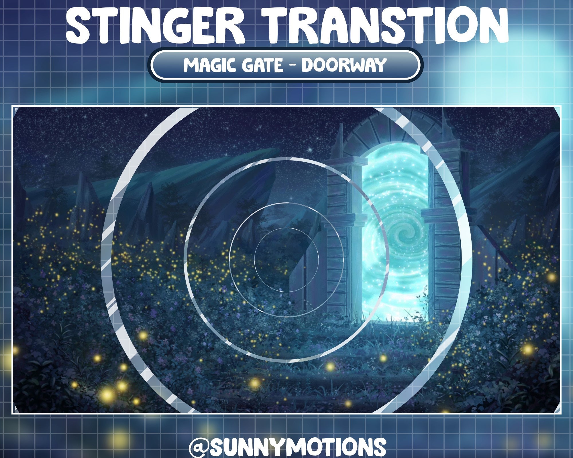 Magicstream Transition Animated Twitch Stream Stinger Transition / Magical Gate / Fantasy ...