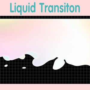 Twitch Stinger Transition Animation / Liquid Twitch Transition / Stream Graphics / Pink Pastel Twitch Stinger Transition | Animated Twitch