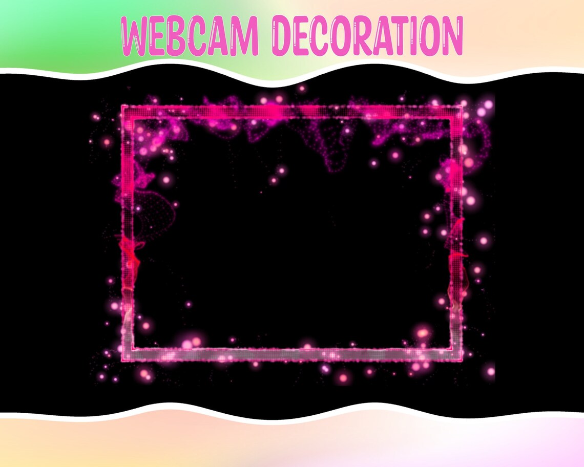 Twitch Animated Camera Overlay | Trendy Camera Border | Border Flames ...