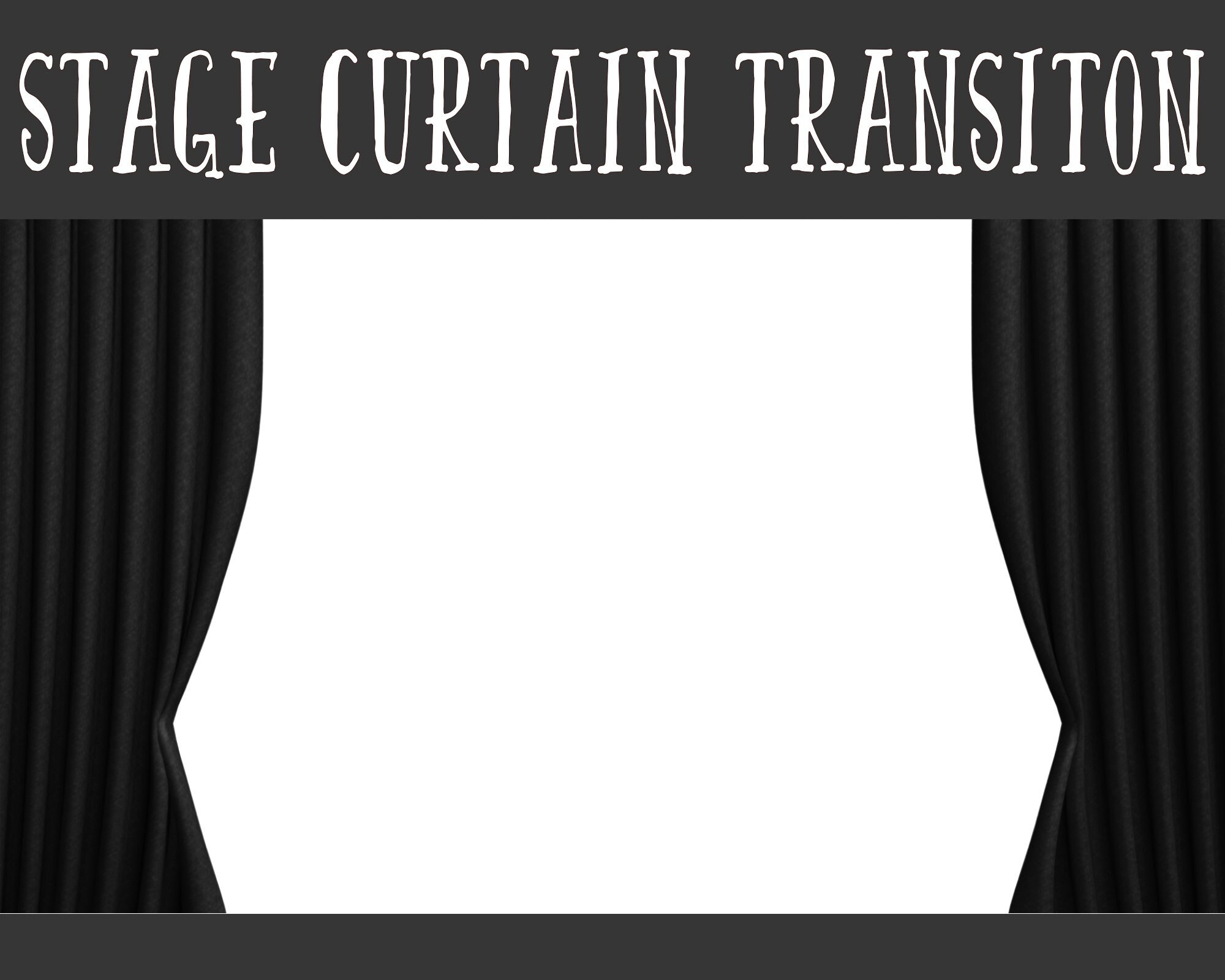 2x Black Stage Curtains Twitch Animated Stinger Transition Etsy