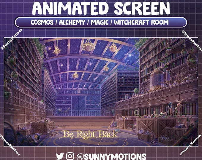 Trippy Space Animated Twitch Overlay Package for Obs/galaxy/alien/mars ...