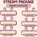ANIMATED Twitch Stream Package / Cute Brown Hippo Sparkle / Streamer ...