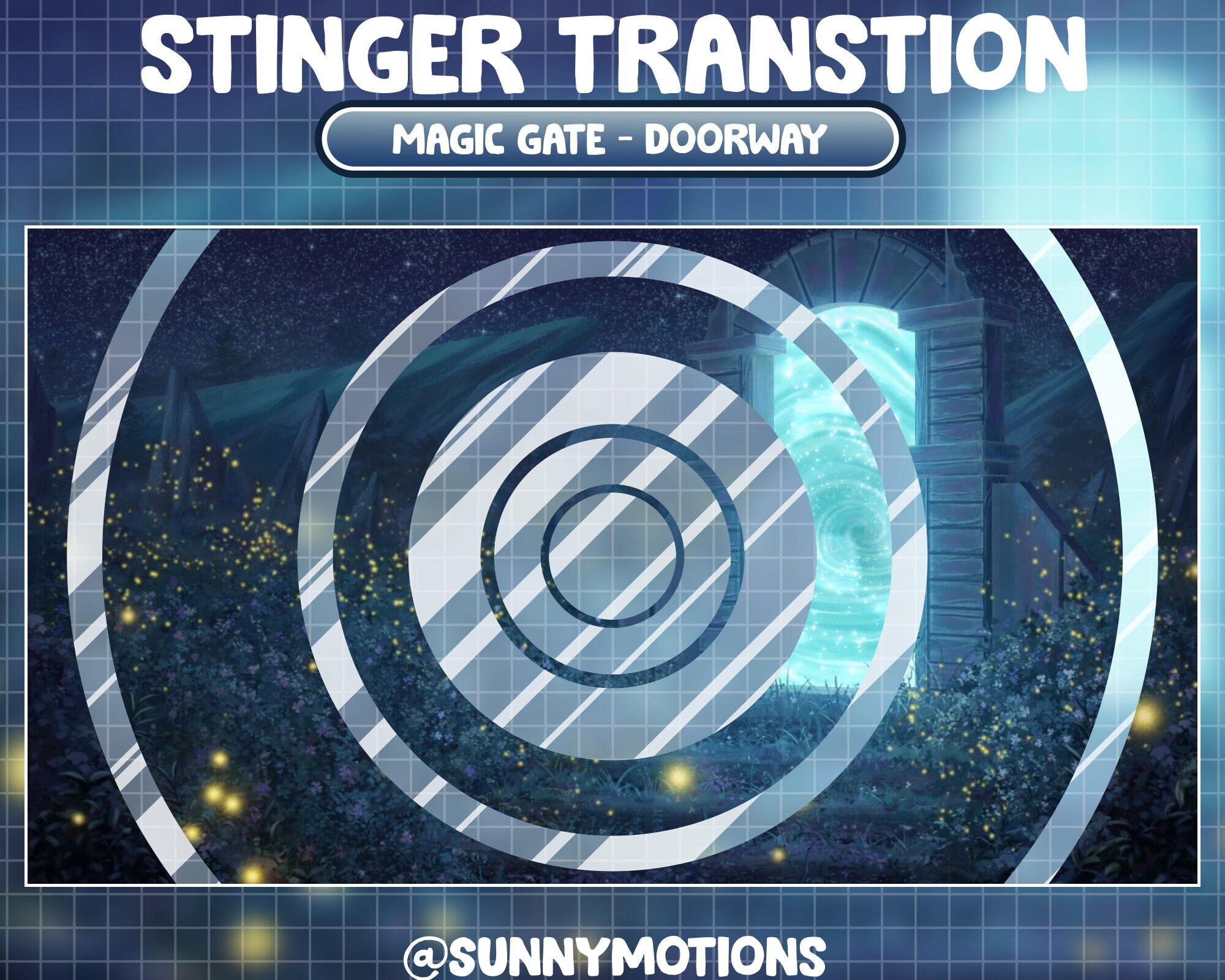 Magicstream Transition Animated Twitch Stream Stinger Transition / Magical Gate / Fantasy ...