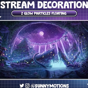 2 partículas azules amarillas brillantes animadas decoración de contracción flotante, partícula brillante de corriente de polvo, cuento de hadas de luciérnaga, superposición de luciérnagas mágicas