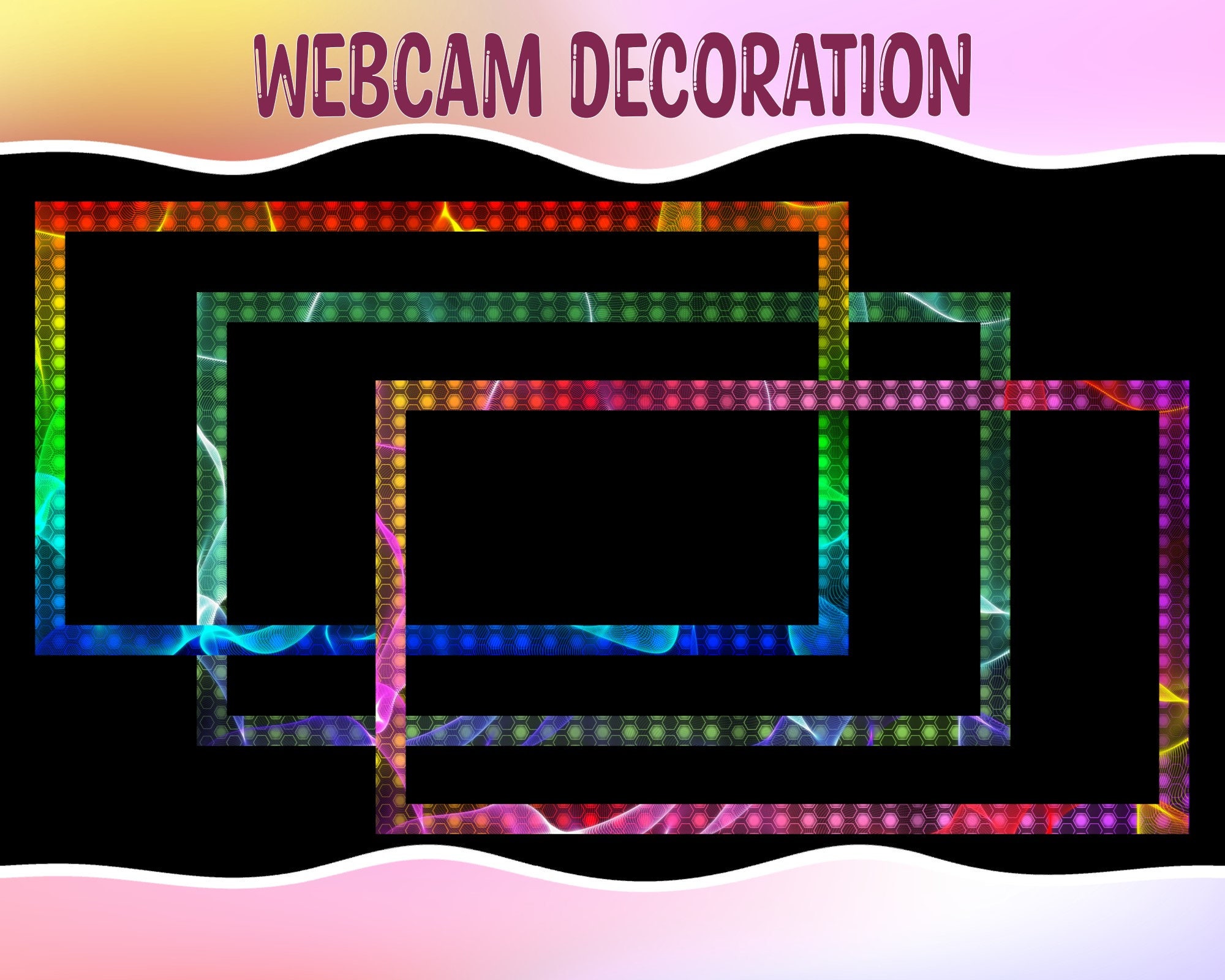 6 Twitch Animated Camera Overlay ANIMATED Camera Border Etsy
