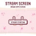 6x Twitch Cute Brown Hippo Sparkle Screens / Kawaii Animal / Streamer ...