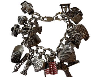 Patriotiskt tema armband med berlocker