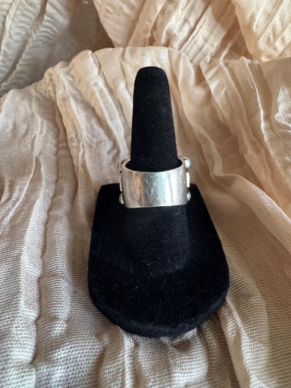 Multi Color Gemstone Cluster Ring size 6.5 - image 6