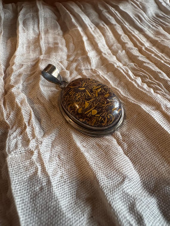 Mariam Jasper Sterling Silver Pendant View 3