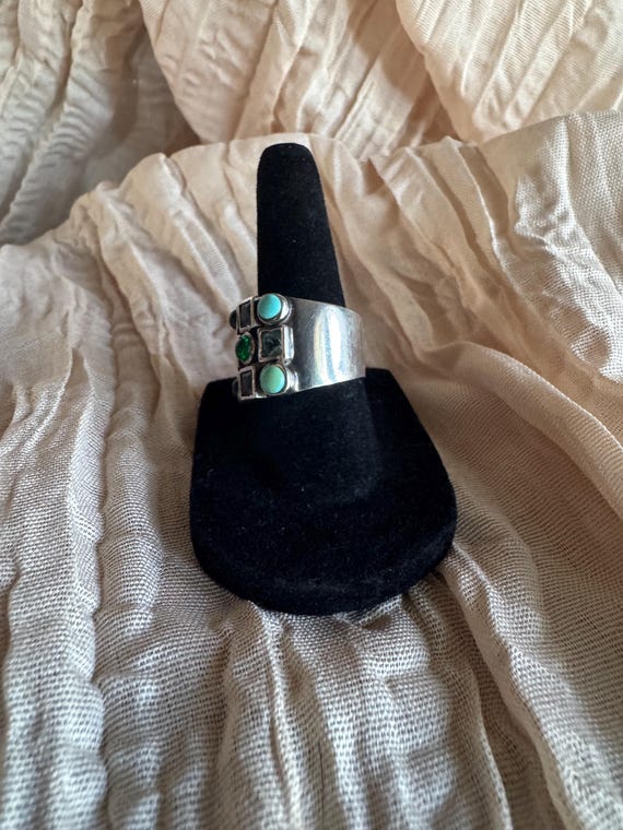Multi Color Gemstone Cluster Ring size 6.5 - image 5