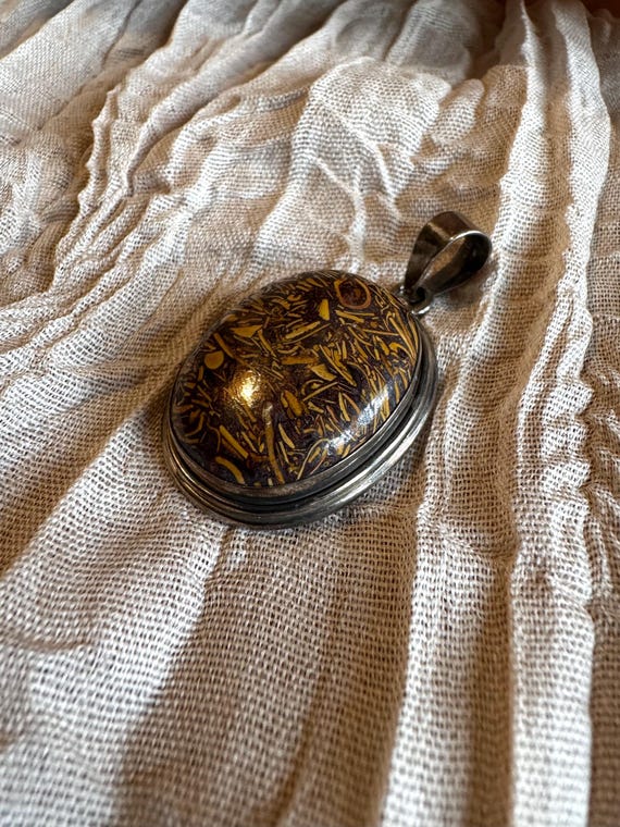 Mariam Jasper Sterling Silver Pendant View 2