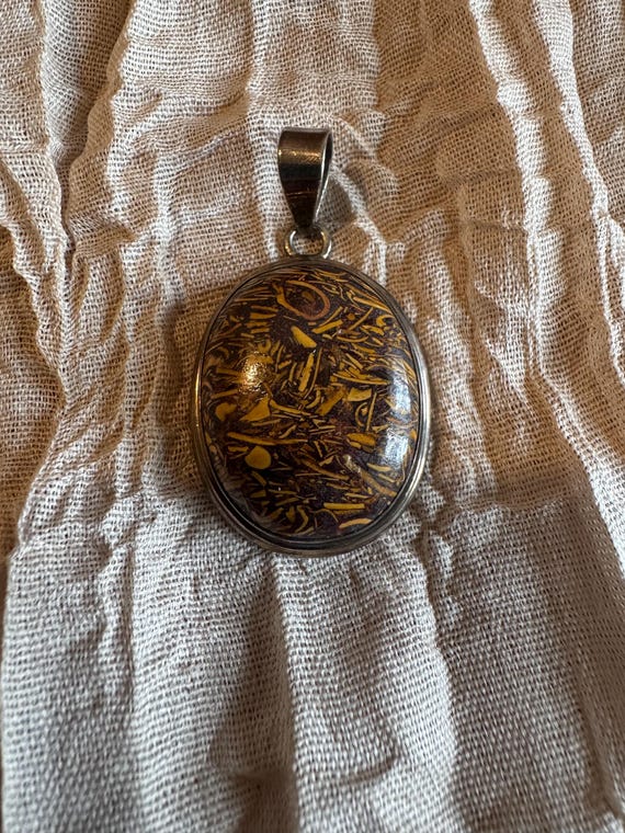 Mariam Jasper Sterling Silver Pendant View 4