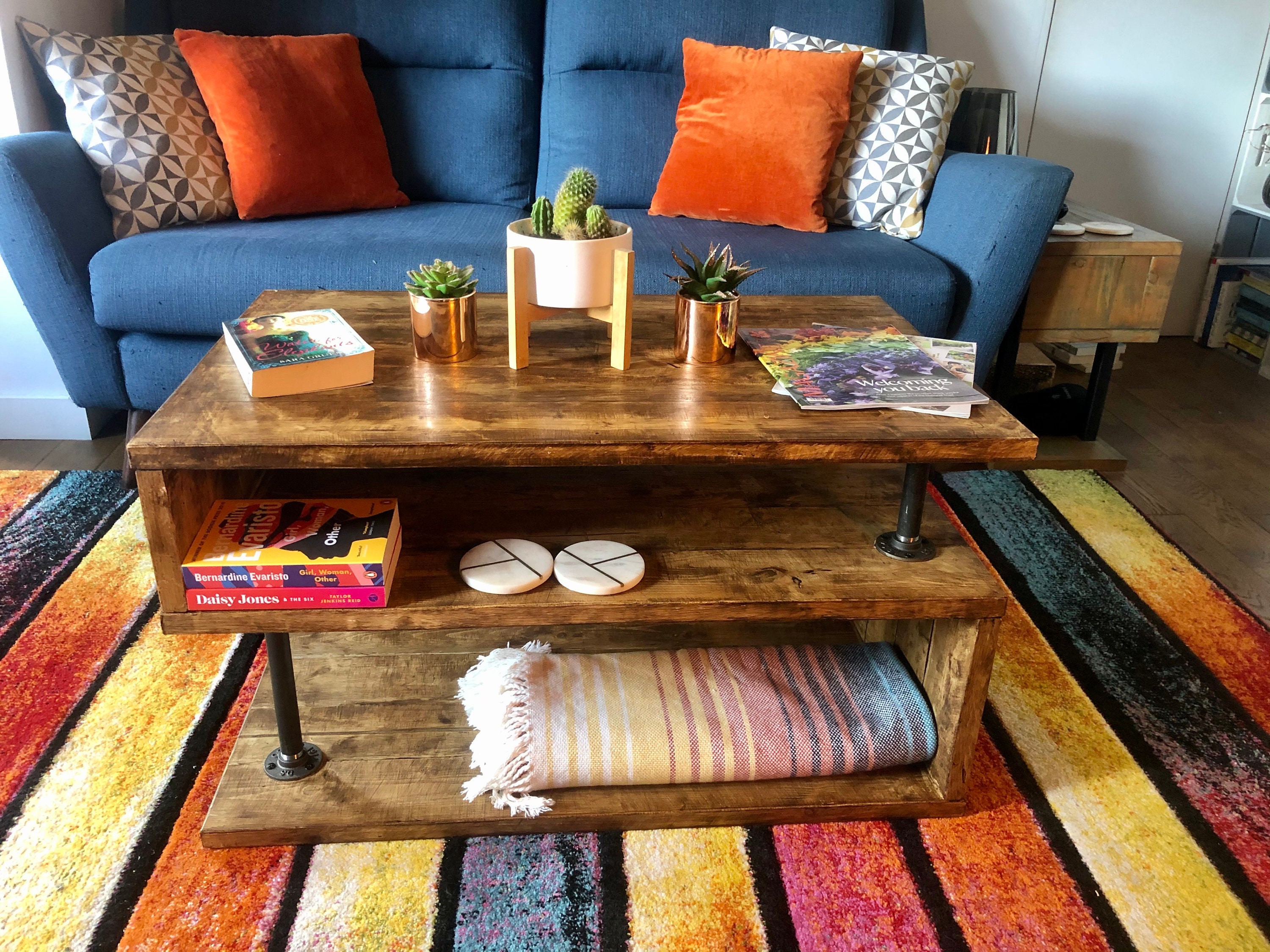 Rustic coffee table Etsy