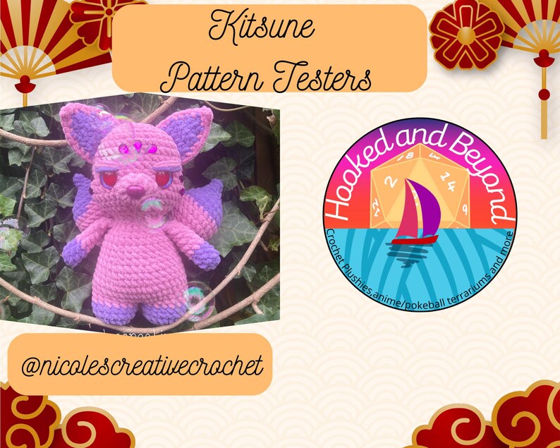 Kitsune Crochet Pattern: Mythical Fox, Low Sew (PDF Pattern) - Etsy