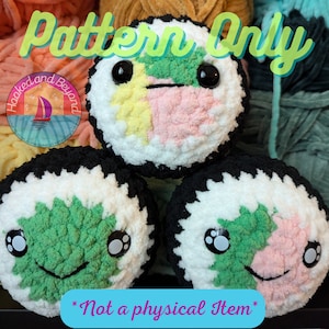 PATTERN ONLY, Pocket Sushi, quick market prep, no sew