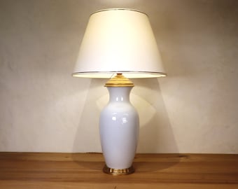 Hollywood Regency Chinese  Asian vintage Blanc de Chine Table lamp (ST.150)