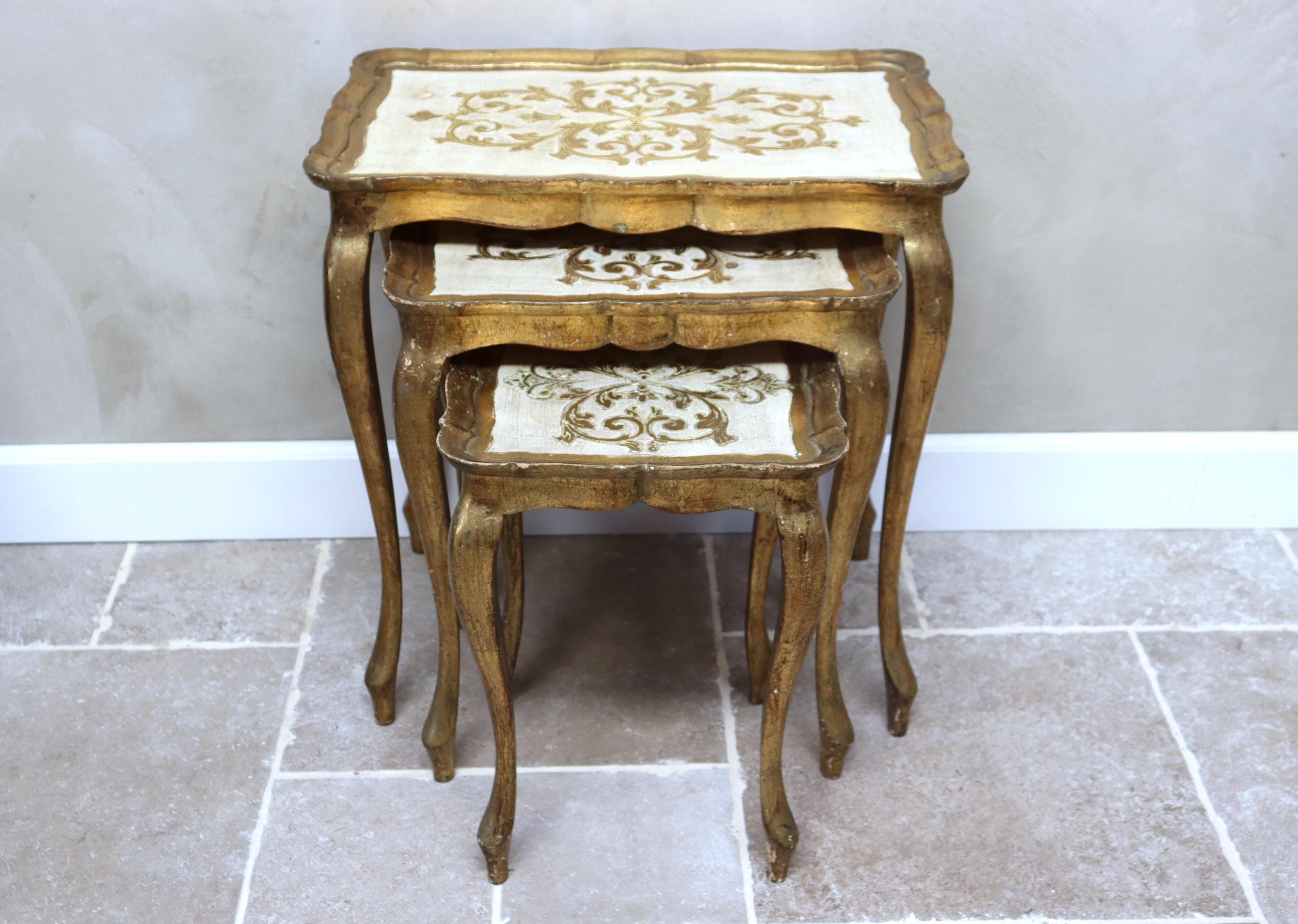 Italian Florentine Nesting Tables - Etsy