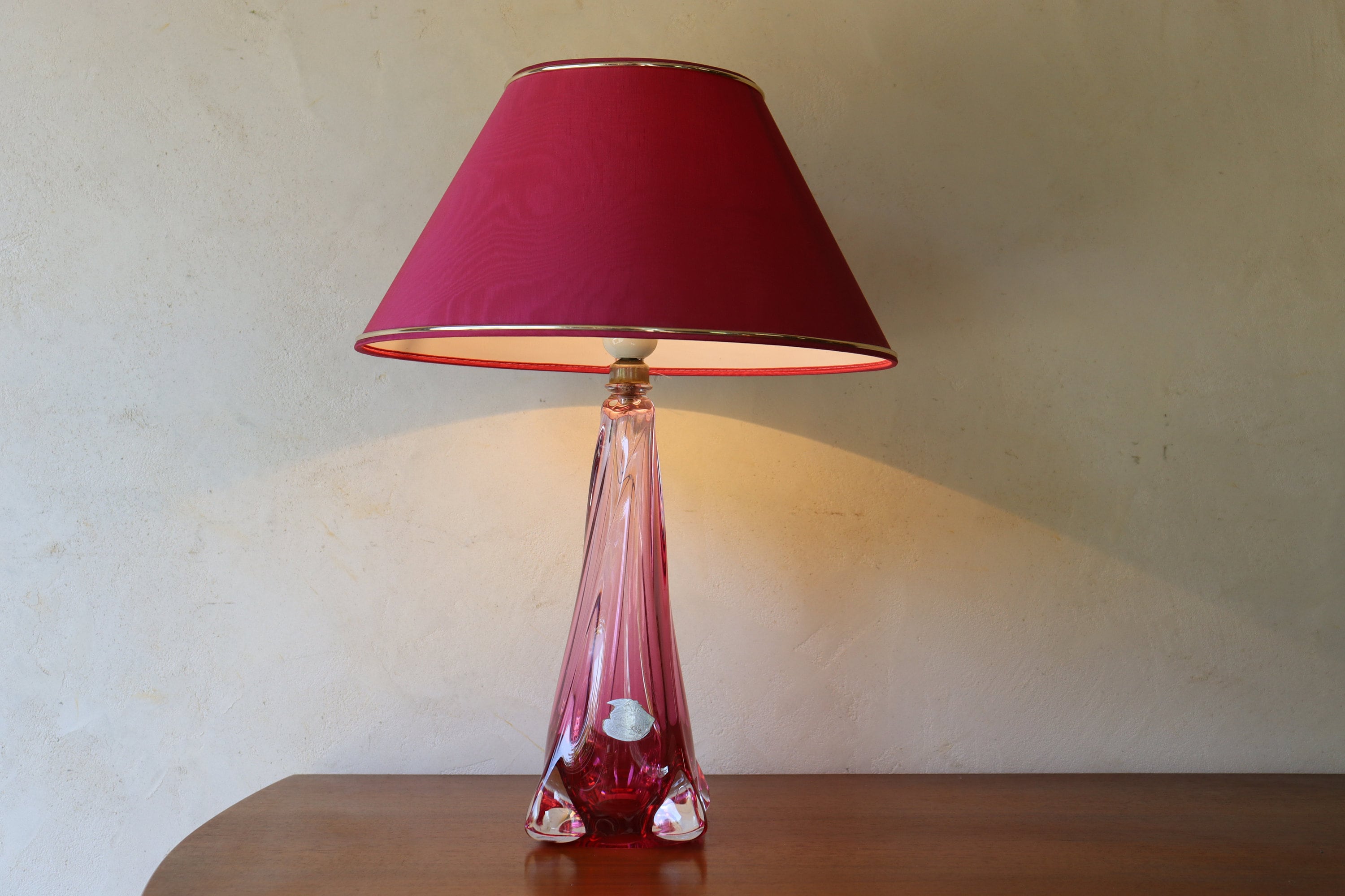 Vintage Belgian Val Saint Lambert Crystal Table Lamp (ST.48) - Etsy