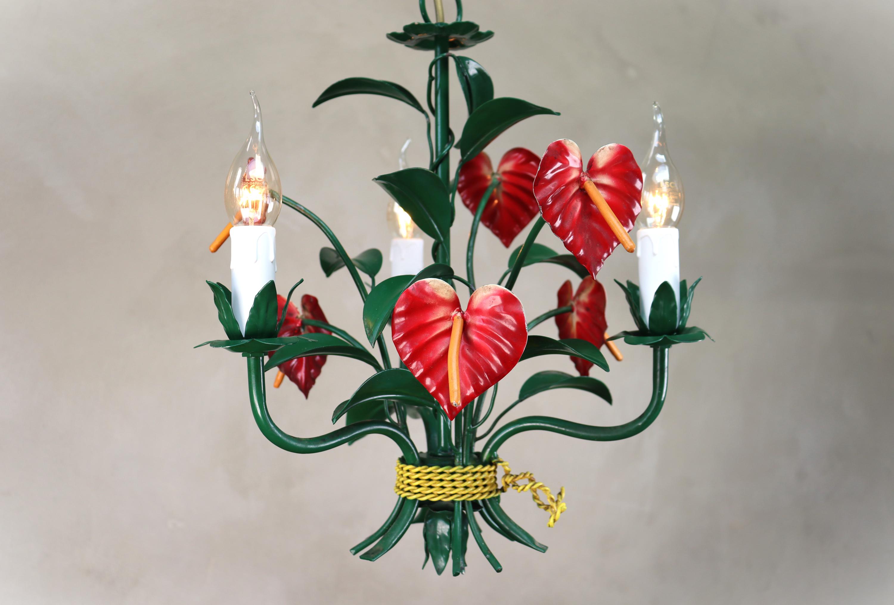 Antique french chandelier porcelain flowers - Etsy 日本