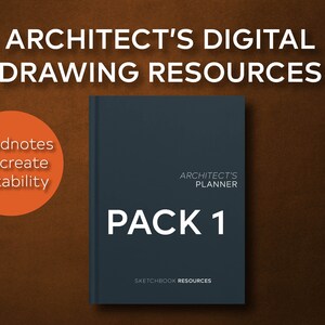 Architects Image Resources PACK 1 |  Goodnotes Notability Procreate | People Bathrooms Furniture Grids